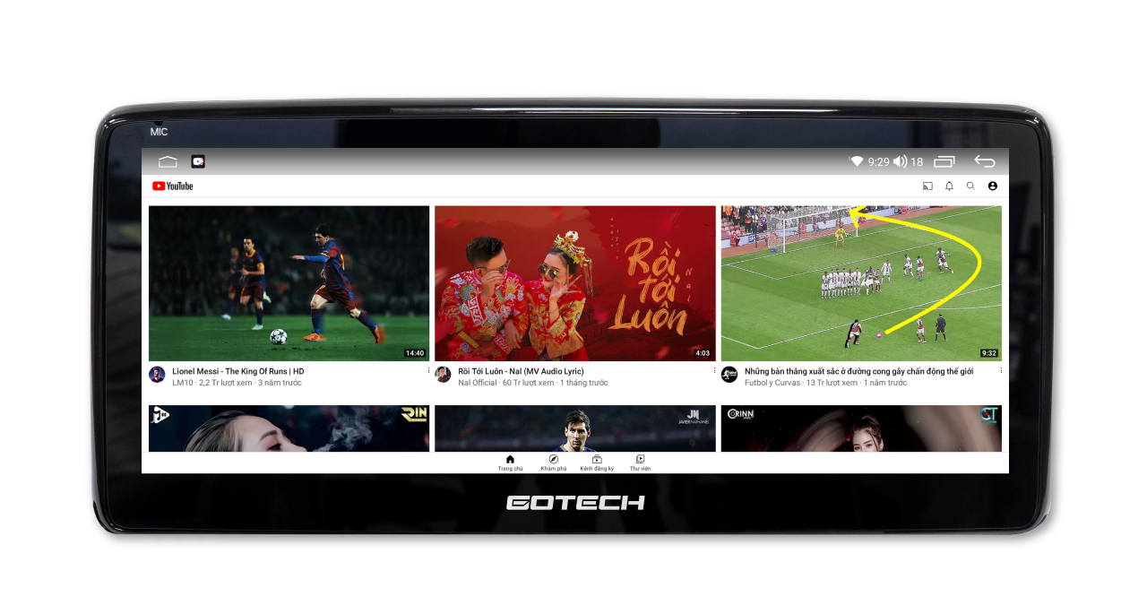 MÀN HÌNH Ô TÔ THÔNG MINH GOTECH GT MAZDA LIMITED